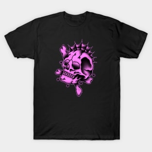 HomeSchoolTattoo PINK SKULL T-Shirt